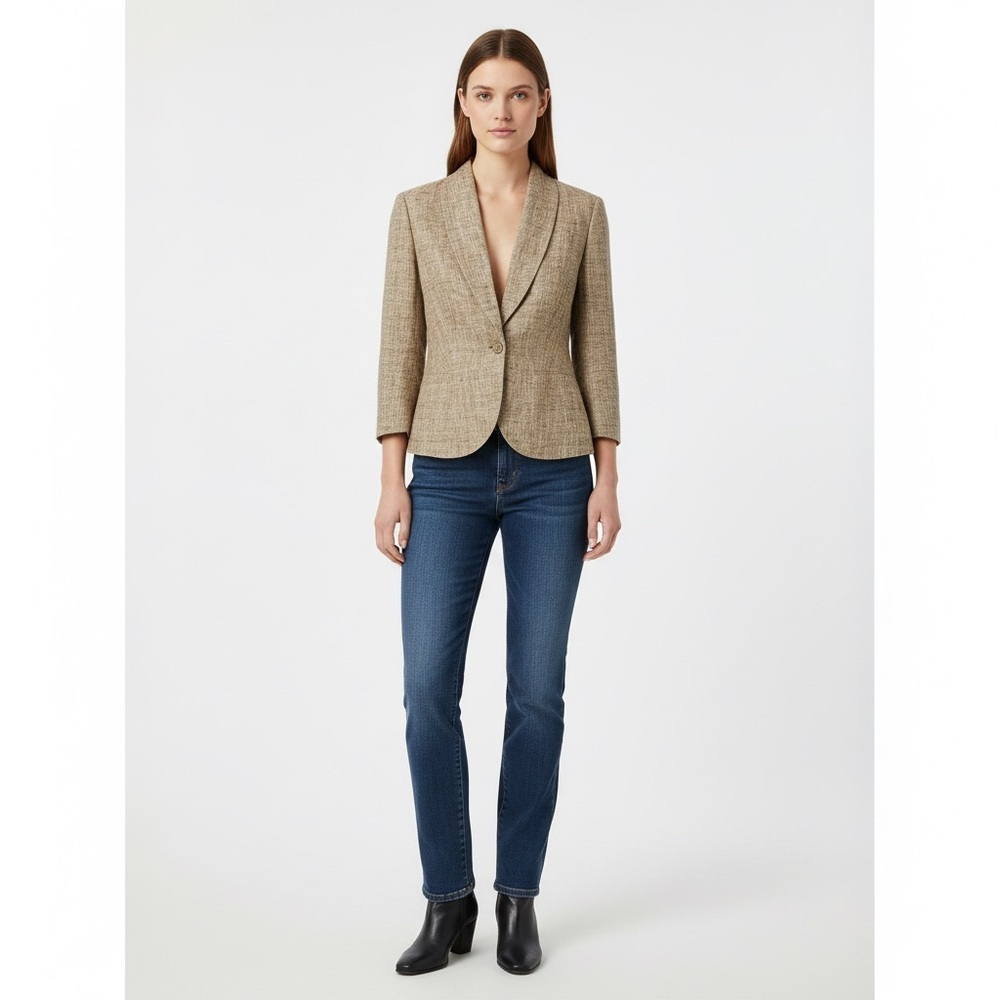 Nougat London Linen Blend Blazer Size 2 Women’s Tailored Jacket